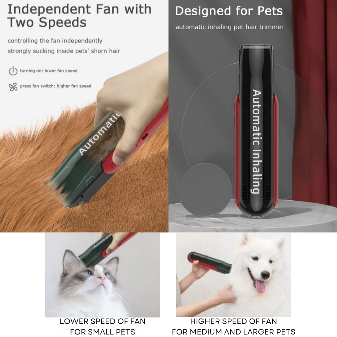 Επαναφορτιζόμενη Ηλεκτρική USB Κουρευτική Μηχανή για Κατοικίδια με Λειτουργία Αναρρόφησης Τριχών Επαναφορτιζόμενη Ηλεκτρική USB Κουρευτική Μηχανή για Κατοικίδια με Λειτουργία Αναρρόφησης Τριχών