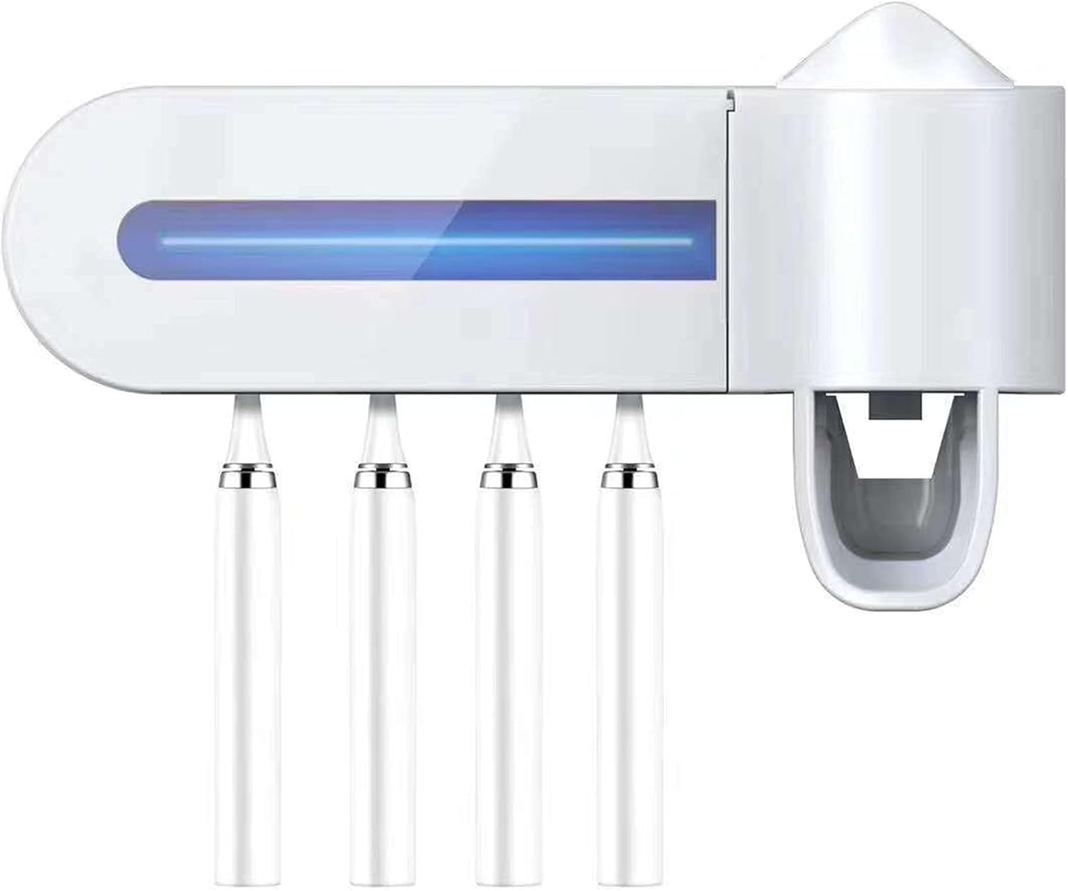 Επαναφορτιζόμενη Βάση Στήριξης Οδοντόβουρτσας 4 Θέσεων με Διανομέα Οδοντόκρεμας και UV Light Αποστείρωση Επαναφορτιζόμενη Βάση Στήριξης Οδοντόβουρτσας 4 Θέσεων με Διανομέα Οδοντόκρεμας και UV Light Αποστείρωση