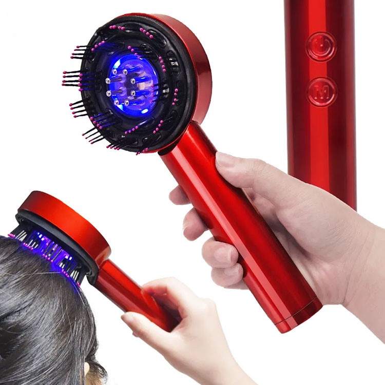 Επαναφορτιζόμενη Βούρτσα Μασάζ Κεφαλής με Φωτοθεραπεία LED Επαναφορτιζόμενη Βούρτσα Μασάζ Κεφαλής με Φωτοθεραπεία LED