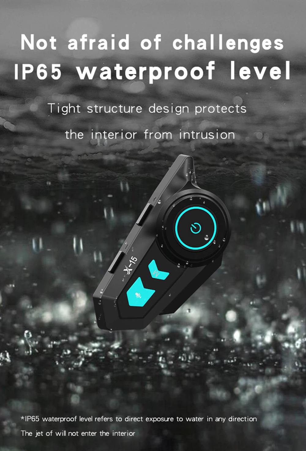 Επαναφορτιζόμενο Αδιάβροχο Σύστημα Ενδοεπικοινωνίας για Κράνος Μηχανής με Bluetooth & Μικρόφωνο Επαναφορτιζόμενο Αδιάβροχο Σύστημα Ενδοεπικοινωνίας για Κράνος Μηχανής με Bluetooth & Μικρόφωνο