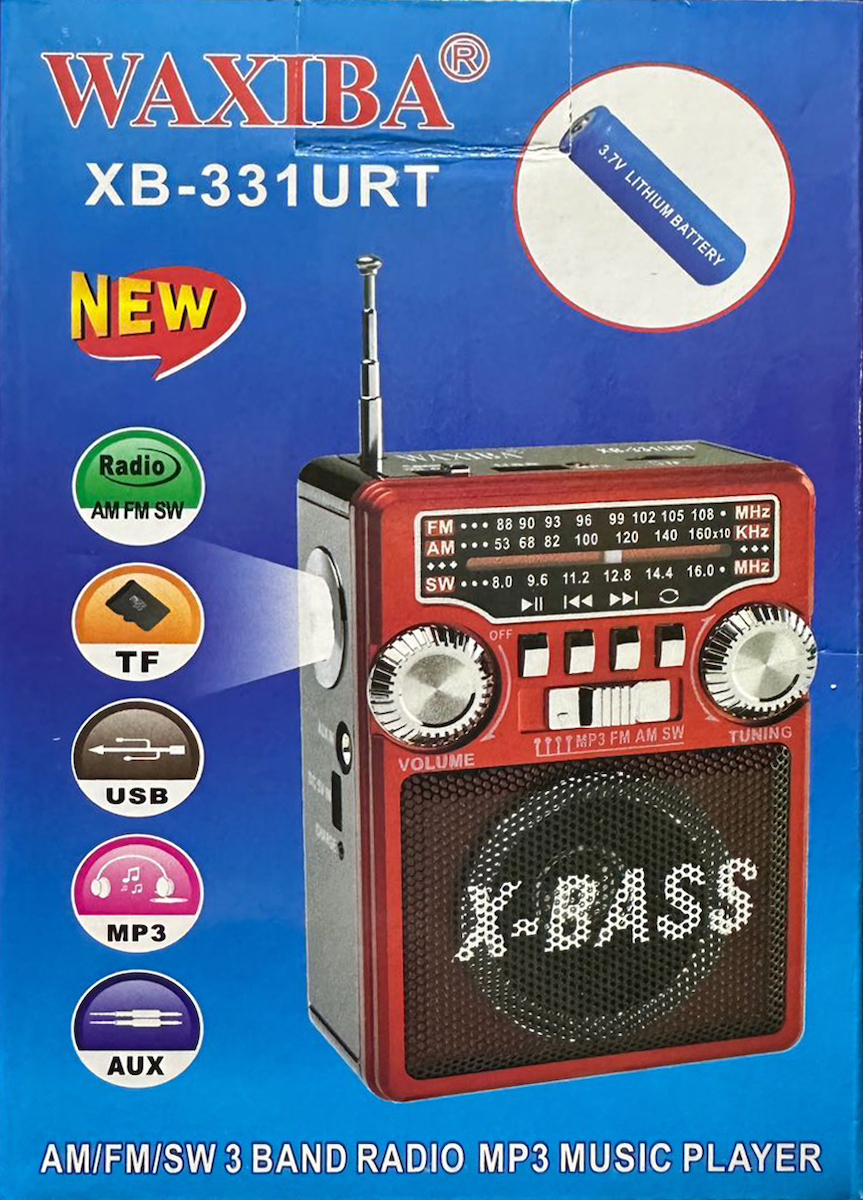 Αναλογικό Φορητό Ηχείο - Ραδιόφωνο AUX / AM / FM Αναλογικό Φορητό Ηχείο - Ραδιόφωνο AUX / AM / FM