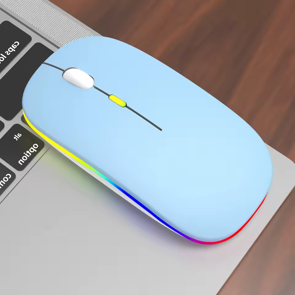 Επαναφορτιζόμενο Ασύρματο Ποντίκι για Υπολογιστή με RGB Επαναφορτιζόμενο Ασύρματο Ποντίκι για Υπολογιστή με RGB