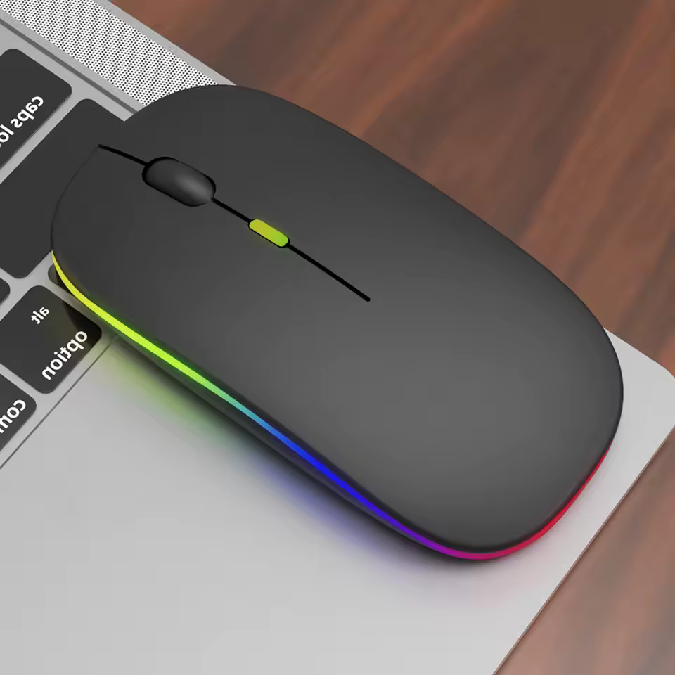 Επαναφορτιζόμενο Ασύρματο Ποντίκι για Υπολογιστή με RGB Επαναφορτιζόμενο Ασύρματο Ποντίκι για Υπολογιστή με RGB