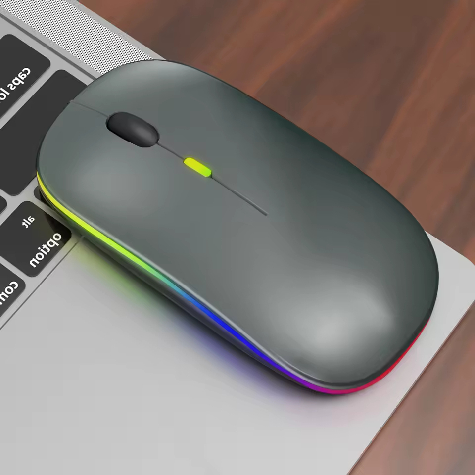 Επαναφορτιζόμενο Ασύρματο Ποντίκι για Υπολογιστή με RGB Επαναφορτιζόμενο Ασύρματο Ποντίκι για Υπολογιστή με RGB