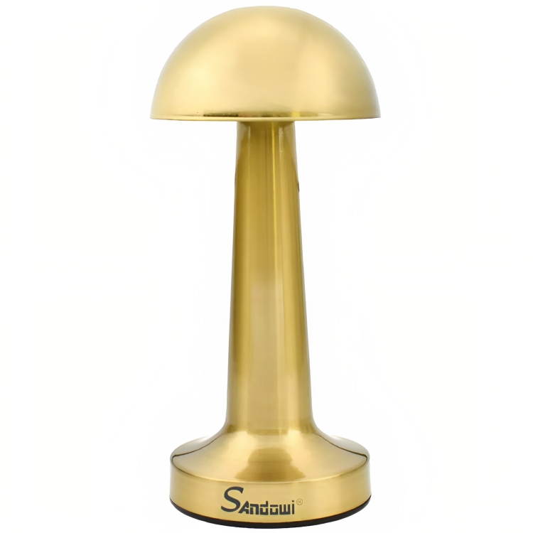 Επαναφορτιζόμενο Επιτραπέζιο Διακοσμητικό Φωτιστικό LED - Χρυσό Χρώμα - Andowl Επαναφορτιζόμενο Επιτραπέζιο Διακοσμητικό Φωτιστικό LED - Χρυσό Χρώμα - Andowl