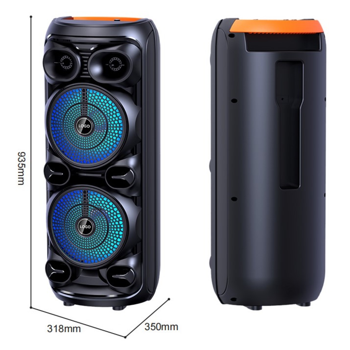 Επαναφορτιζόμενο Φορητό Ηχείο Bluetooth Karaoke 8