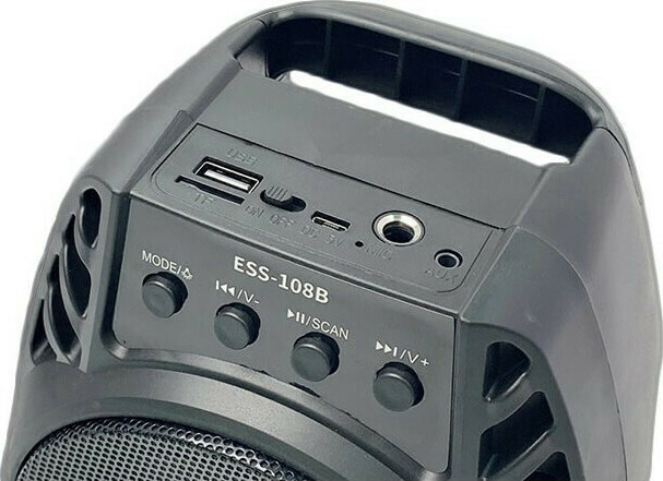 Επαναφορτιζόμενο Φορητό Ηχείο Bluetooth με Φωτισμό RGB, Bluetooth, USB & AUX 5W Επαναφορτιζόμενο Φορητό Ηχείο Bluetooth με Φωτισμό RGB, Bluetooth, USB & AUX 5W