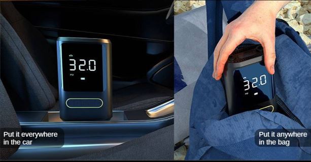 Φορητό Κομπρεσέρ Αέρα Μπαταρίας 150PSI με Οθόνη LCD Φορητό Κομπρεσέρ Αέρα Μπαταρίας 150PSI με Οθόνη LCD