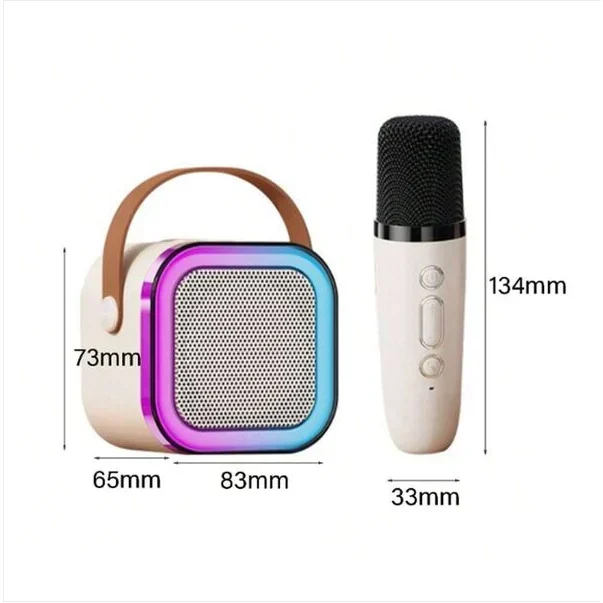 Επαναφορτιζόμενο Φορητό Σύστημα Karaoke Bluetooth με Ασύρματo Μικρόφωνo, και Φωτισμό LED RGB Arrango Επαναφορτιζόμενο Φορητό Σύστημα Karaoke Bluetooth με Ασύρματo Μικρόφωνo, και Φωτισμό LED RGB Arrango