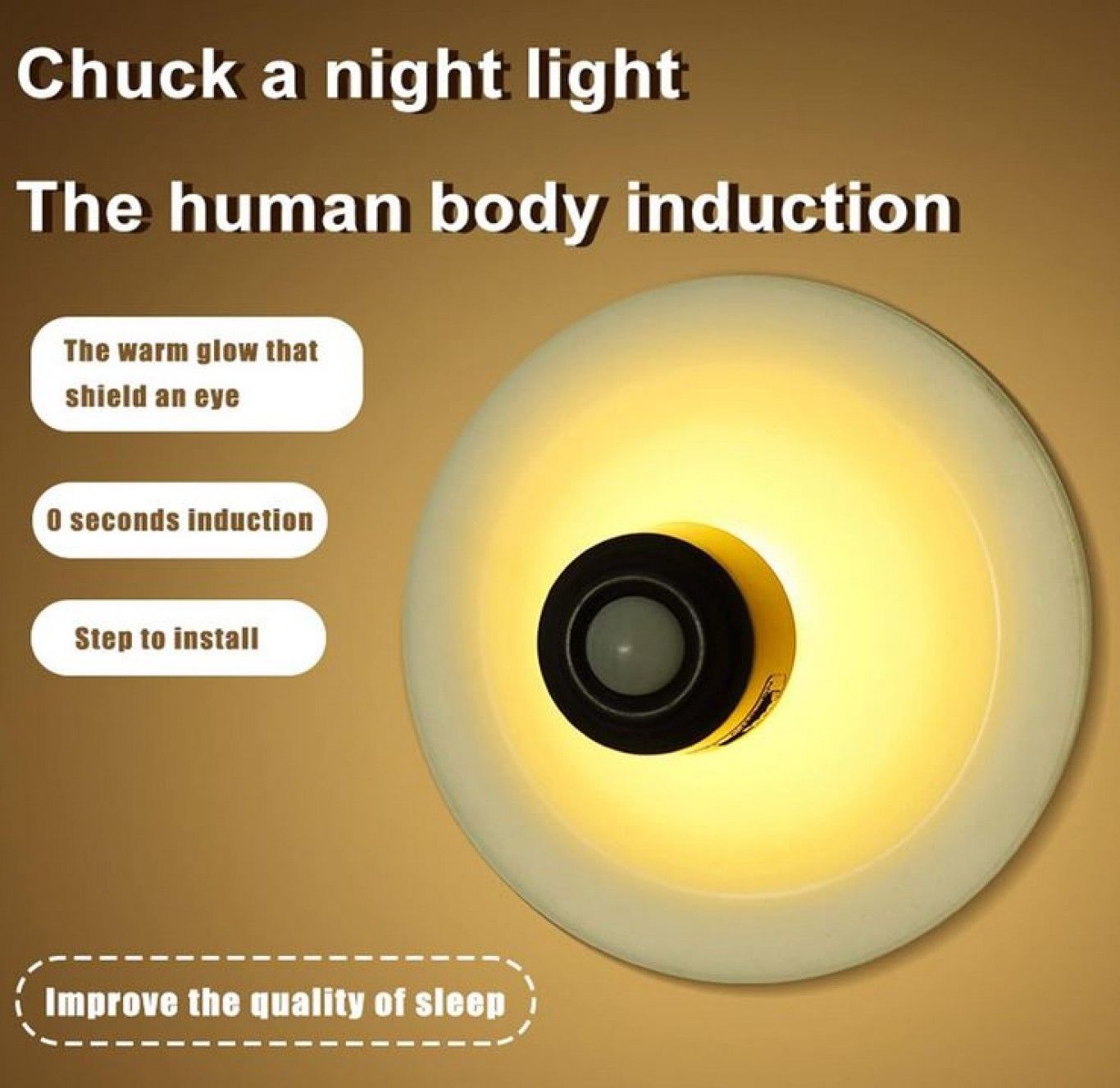 Επαναφορτιζόμενο Φως Νυκτός με Βεντούζα και Ανίχνευση Κίνησης Επαναφορτιζόμενο Φως Νυκτός με Βεντούζα και Ανίχνευση Κίνησης