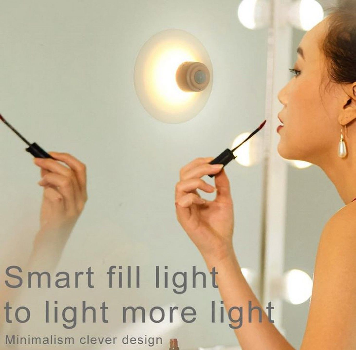 Επαναφορτιζόμενο Φως Νυκτός με Βεντούζα και Ανίχνευση Κίνησης Επαναφορτιζόμενο Φως Νυκτός με Βεντούζα και Ανίχνευση Κίνησης