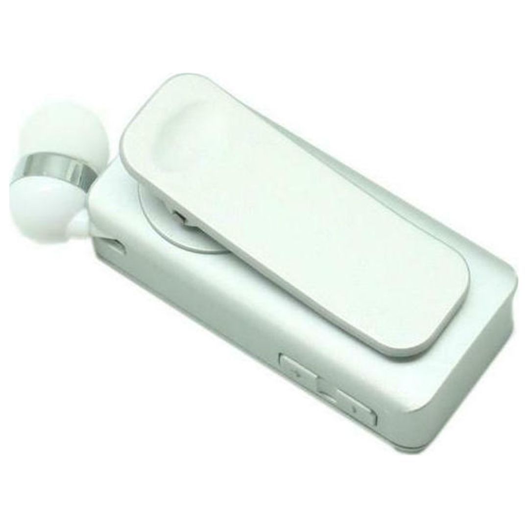 Επαναφορτιζόμενο HandsFree Ακουστικό Bluetooth Πέτου με Δόνηση & Ενσωματωμένο μικρόφωνο, Ανασυρόμενο Ακουστικό Clip Ασημί Επαναφορτιζόμενο HandsFree Ακουστικό Bluetooth Πέτου με Δόνηση & Ενσωματωμένο μικρόφωνο, Ανασυρόμενο Ακουστικό Clip Ασημί
