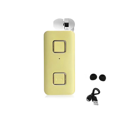 Επαναφορτιζόμενο HandsFree Ακουστικό Bluetooth Πέτου με Δόνηση & Ενσωματωμένο μικρόφωνο, Ανασυρόμενο Ακουστικό Clip Χρυσό Επαναφορτιζόμενο HandsFree Ακουστικό Bluetooth Πέτου με Δόνηση & Ενσωματωμένο μικρόφωνο, Ανασυρόμενο Ακουστικό Clip Χρυσό