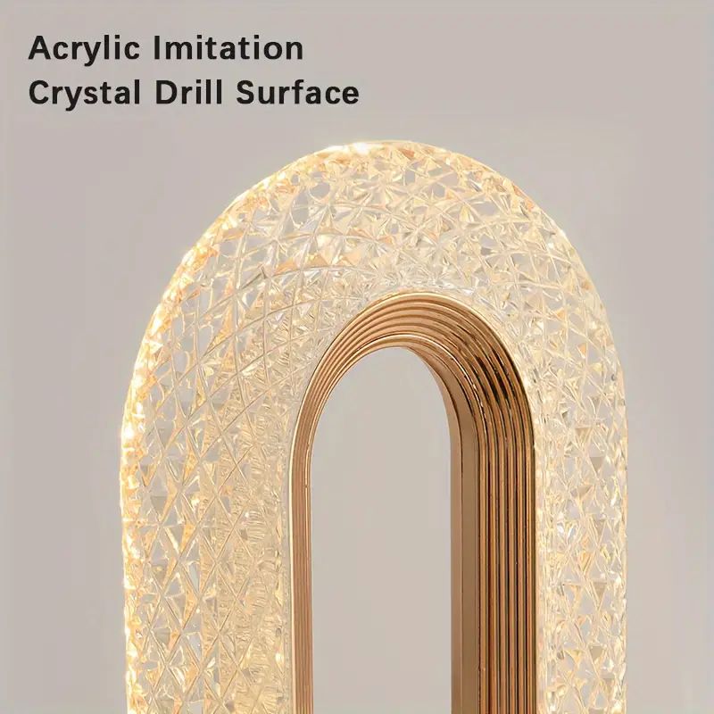 Επαναφορτιζόμενο LED Διακοσμητικό Οβάλ Φωτιστικό με Εφέ Κρυστάλλου 15x10x17 Επαναφορτιζόμενο LED Διακοσμητικό Οβάλ Φωτιστικό με Εφέ Κρυστάλλου 15x10x17