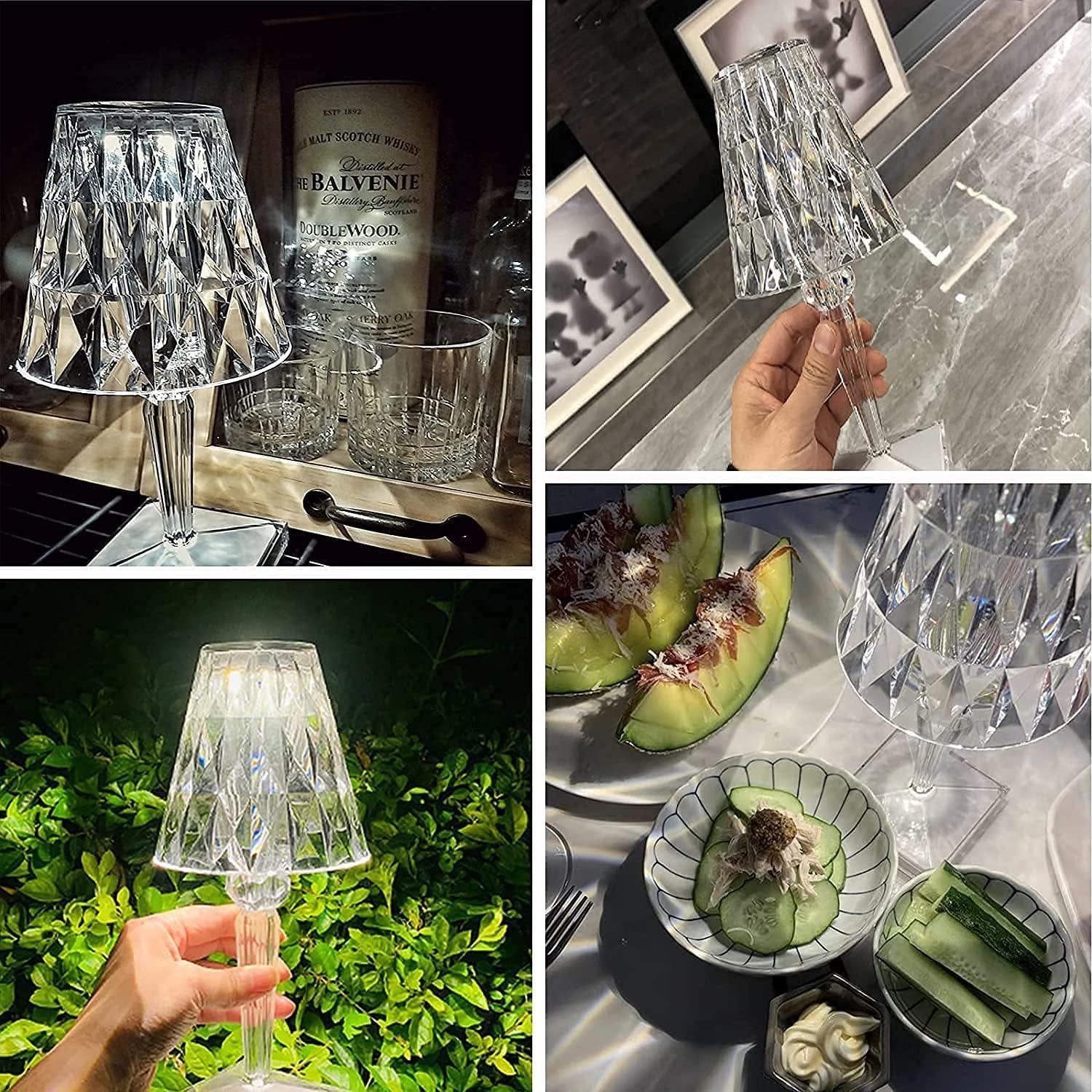 Επαναφορτιζόμενο LED RGB Διάφανο Διακοσμητικό Φωτιστικό με Εφέ Κρυστάλλου & Τηλεχειριστήριο - Crystal Lamp Επαναφορτιζόμενο LED RGB Διάφανο Διακοσμητικό Φωτιστικό με Εφέ Κρυστάλλου & Τηλεχειριστήριο - Crystal Lamp