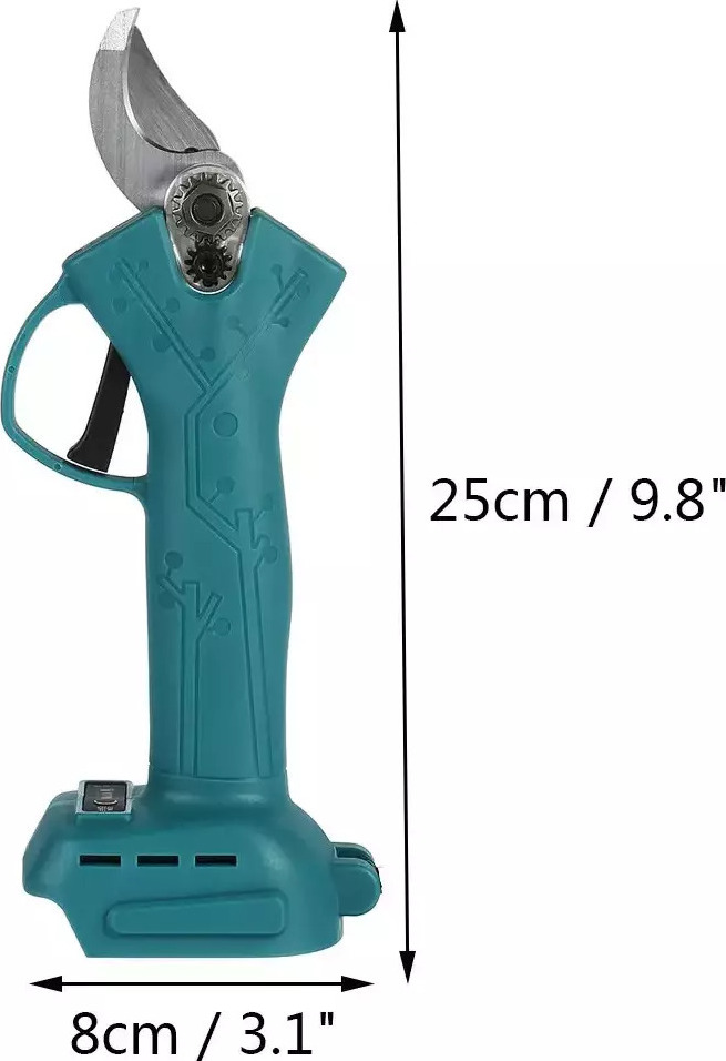 Επαναφορτιζόμενο Ψαλίδι Κλαδέματος 36W - Μέγιστη Διάμετρος Κοπής 25mm - Σετ με 2 Μπαταρίες Επαναφορτιζόμενο Ψαλίδι Κλαδέματος 36W - Μέγιστη Διάμετρος Κοπής 25mm - Σετ με 2 Μπαταρίες