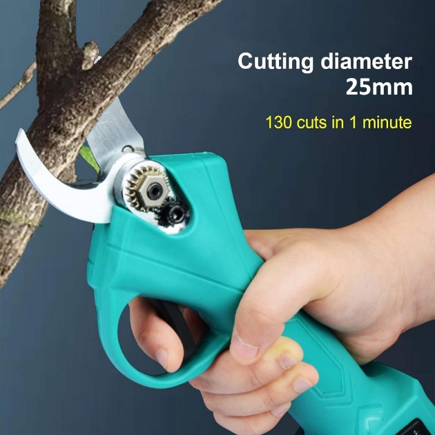 Επαναφορτιζόμενο Ψαλίδι Κλαδέματος 36W - Μέγιστη Διάμετρος Κοπής 25mm - Σετ με 2 Μπαταρίες Επαναφορτιζόμενο Ψαλίδι Κλαδέματος 36W - Μέγιστη Διάμετρος Κοπής 25mm - Σετ με 2 Μπαταρίες