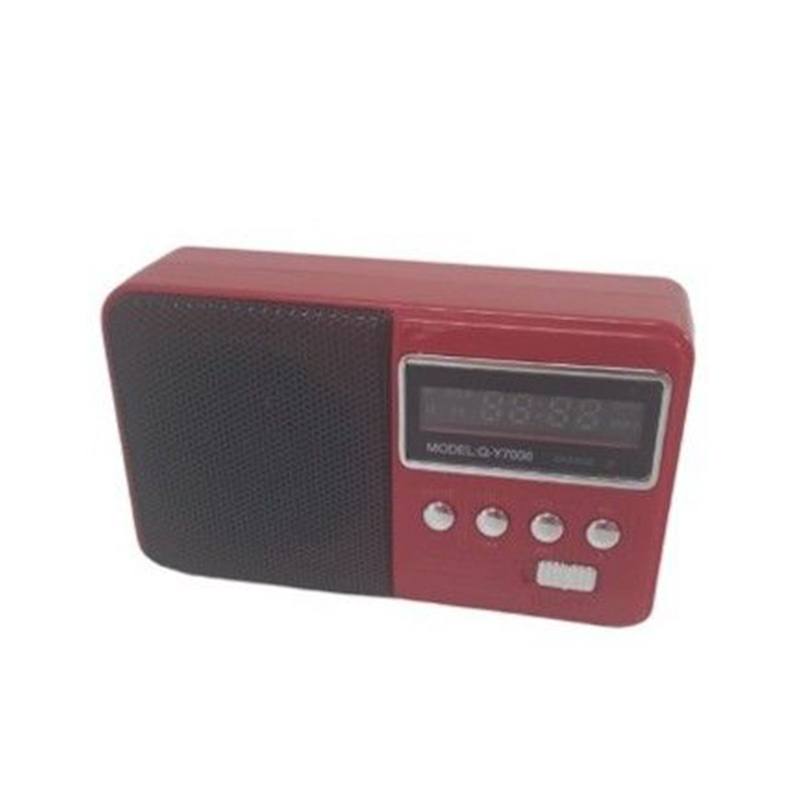Επαναφορτιζόμενο Ραδιόφωνο Ασύρματο Φορητό Ηχείο Bluetooth USB Andowl Κόκκινο Επαναφορτιζόμενο Ραδιόφωνο Ασύρματο Φορητό Ηχείο Bluetooth USB Andowl Κόκκινο