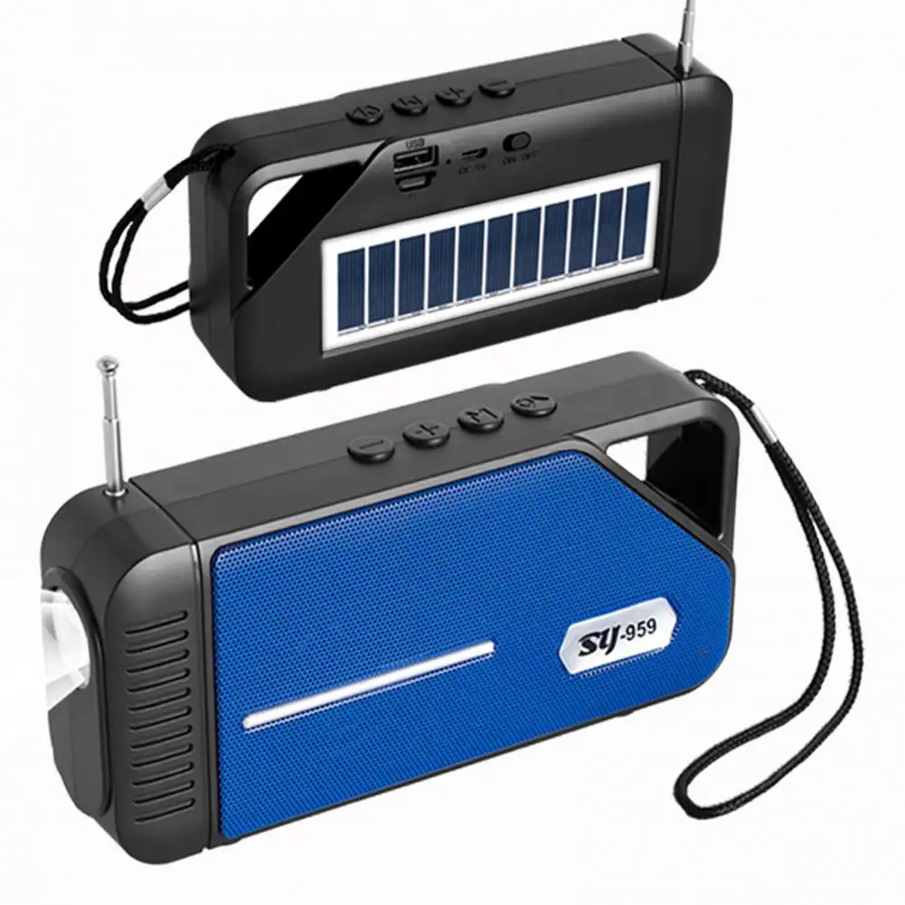 Επαναφορτιζόμενο USB Φορητό Ηχείο Bluetooth με Ηλιακό Πάνελ - AUX & FM Radio Επαναφορτιζόμενο USB Φορητό Ηχείο Bluetooth με Ηλιακό Πάνελ - AUX & FM Radio