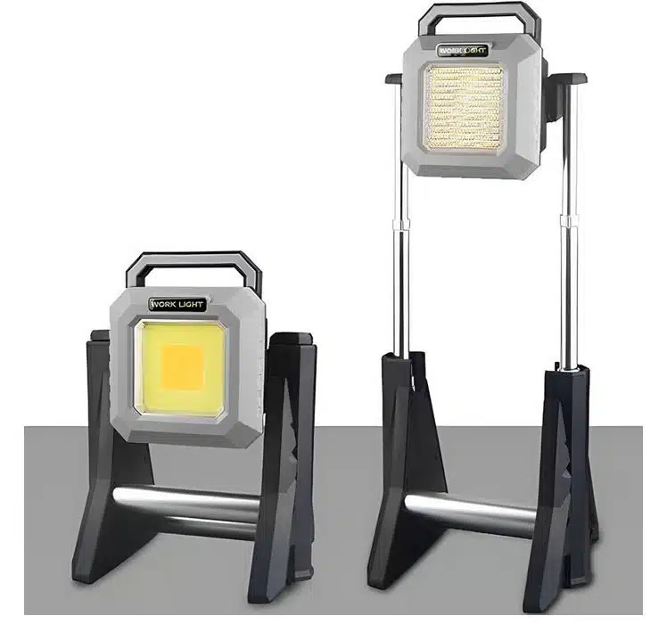 Επαναφορτιζόμενος Αδιάβροχος Τηλεσκοπικός Προβολέας Εργασίας με Περιστροφή 360° και Ρυθμιζόμενο Φως 128LED σε Θερμό και Ψυχρό Λευκό Φωτισμό Επαναφορτιζόμενος Αδιάβροχος Τηλεσκοπικός Προβολέας Εργασίας με Περιστροφή 360° και Ρυθμιζόμενο Φως 128LED σε Θερμό και Ψυχρό Λευκό Φωτισμό