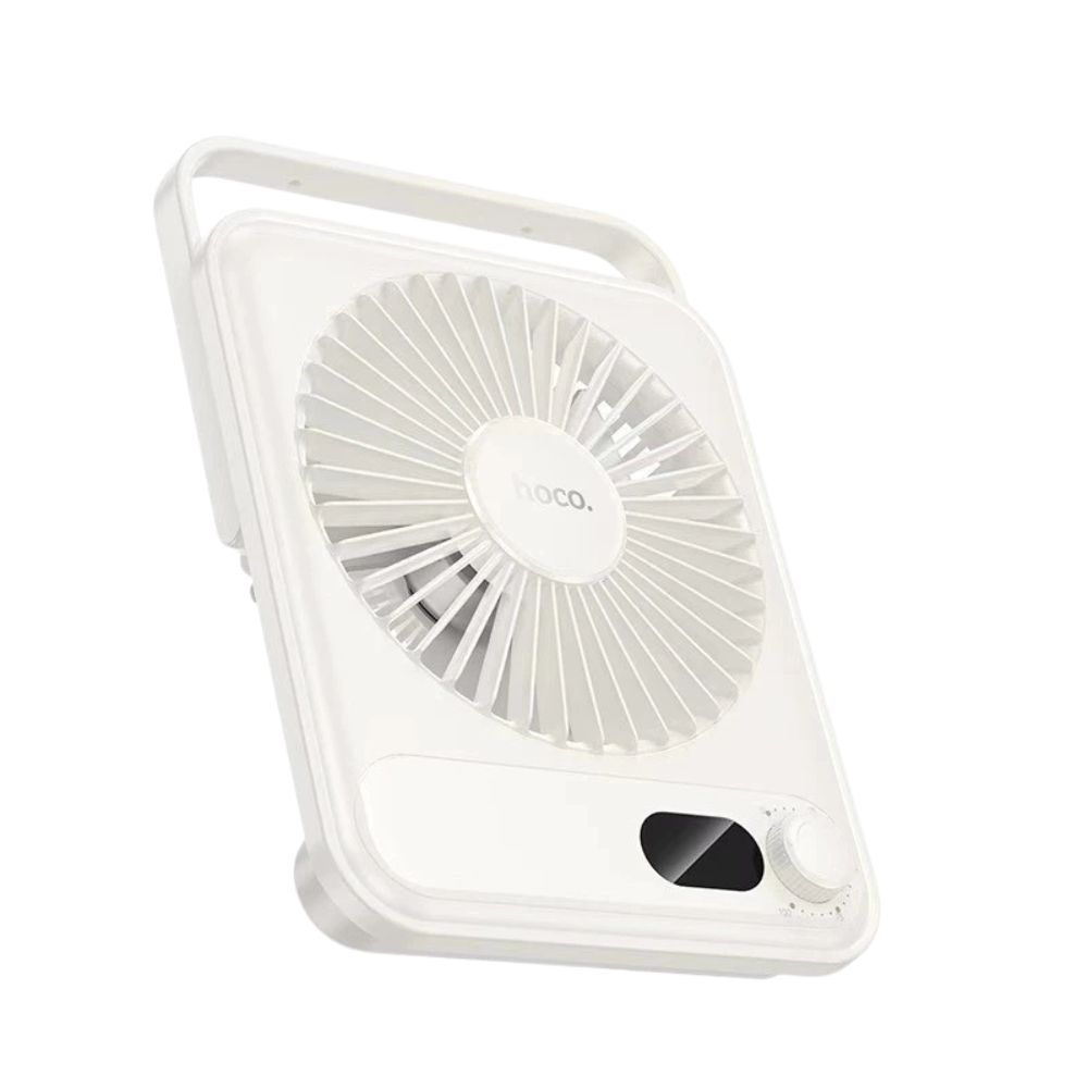 Επαναφορτιζόμενος Ανεμιστήρας Γραφείου Ultra Slim Αθόρυβος 2.5W με Οθόνη LED - HOCO Επαναφορτιζόμενος Ανεμιστήρας Γραφείου Ultra Slim Αθόρυβος 2.5W με Οθόνη LED - HOCO