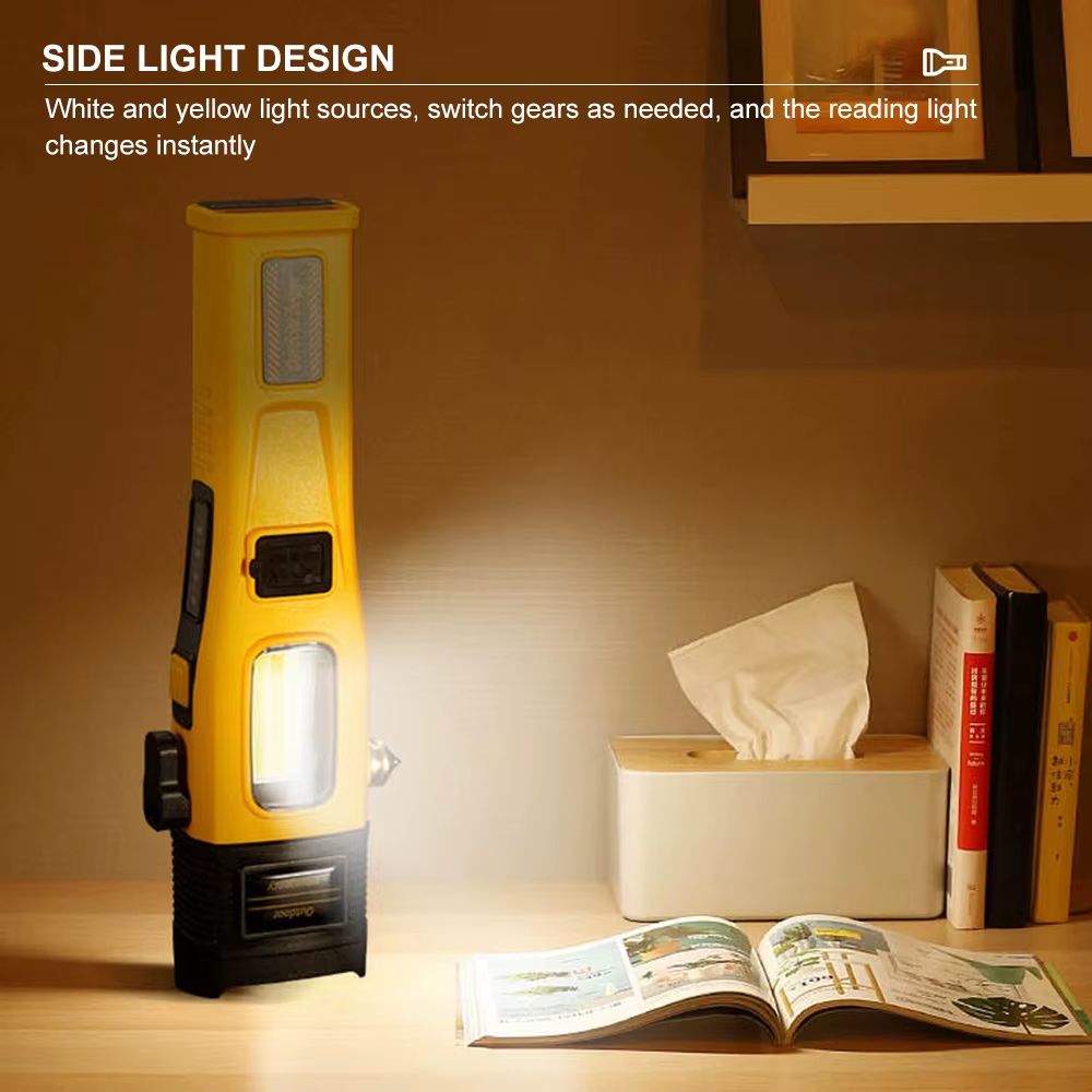 Επαναφορτιζόμενος Φακός Έκτακτης Ανάγκης LED με Power Bank και Πλευρικό Φωτισμό Επαναφορτιζόμενος Φακός Έκτακτης Ανάγκης LED με Power Bank και Πλευρικό Φωτισμό