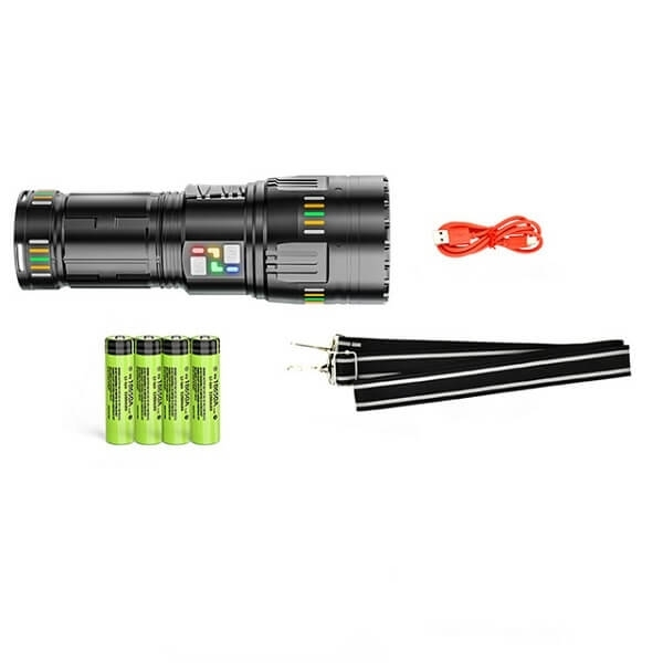 Επαναφορτιζόμενος Φακός LED Αδιάβροχος IP67 με Μέγιστη Φωτεινότητα 30000lm και Λειτουργία Strobe X-Balog Επαναφορτιζόμενος Φακός LED Αδιάβροχος IP67 με Μέγιστη Φωτεινότητα 30000lm και Λειτουργία Strobe X-Balog