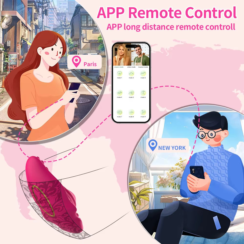 Επαναφορτιζόμενος Φορετός Δονητής App Control – Διπλή Διέγερση Κλειτορίδας & Κόλπου - Wearable Vibrator 9 Λειτουργιών Επαναφορτιζόμενος Φορετός Δονητής App Control – Διπλή Διέγερση Κλειτορίδας & Κόλπου - Wearable Vibrator 9 Λειτουργιών