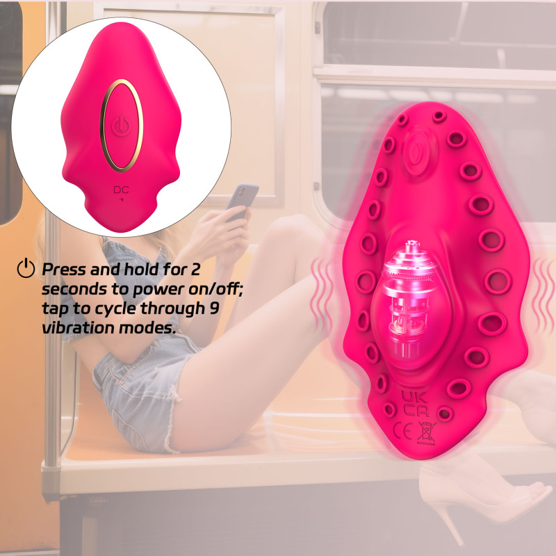 Επαναφορτιζόμενος Φορετός Δονητής App Control – Διπλή Διέγερση Κλειτορίδας & Κόλπου - Wearable Vibrator 9 Λειτουργιών Επαναφορτιζόμενος Φορετός Δονητής App Control – Διπλή Διέγερση Κλειτορίδας & Κόλπου - Wearable Vibrator 9 Λειτουργιών