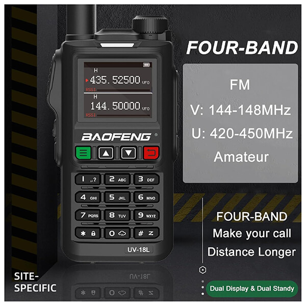 Επαναφορτιζόμενος Φορητός Ασύρματος Μεγάλης Εμβέλειας Υψηλής Συχνότητας Baofeng Επαναφορτιζόμενος Φορητός Ασύρματος Μεγάλης Εμβέλειας Υψηλής Συχνότητας Baofeng