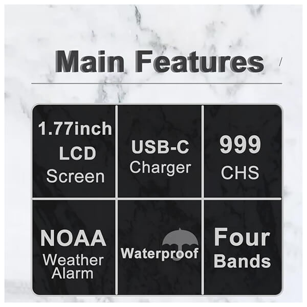 Επαναφορτιζόμενος Φορητός Ασύρματος Μεγάλης Εμβέλειας Υψηλής Συχνότητας Baofeng Επαναφορτιζόμενος Φορητός Ασύρματος Μεγάλης Εμβέλειας Υψηλής Συχνότητας Baofeng