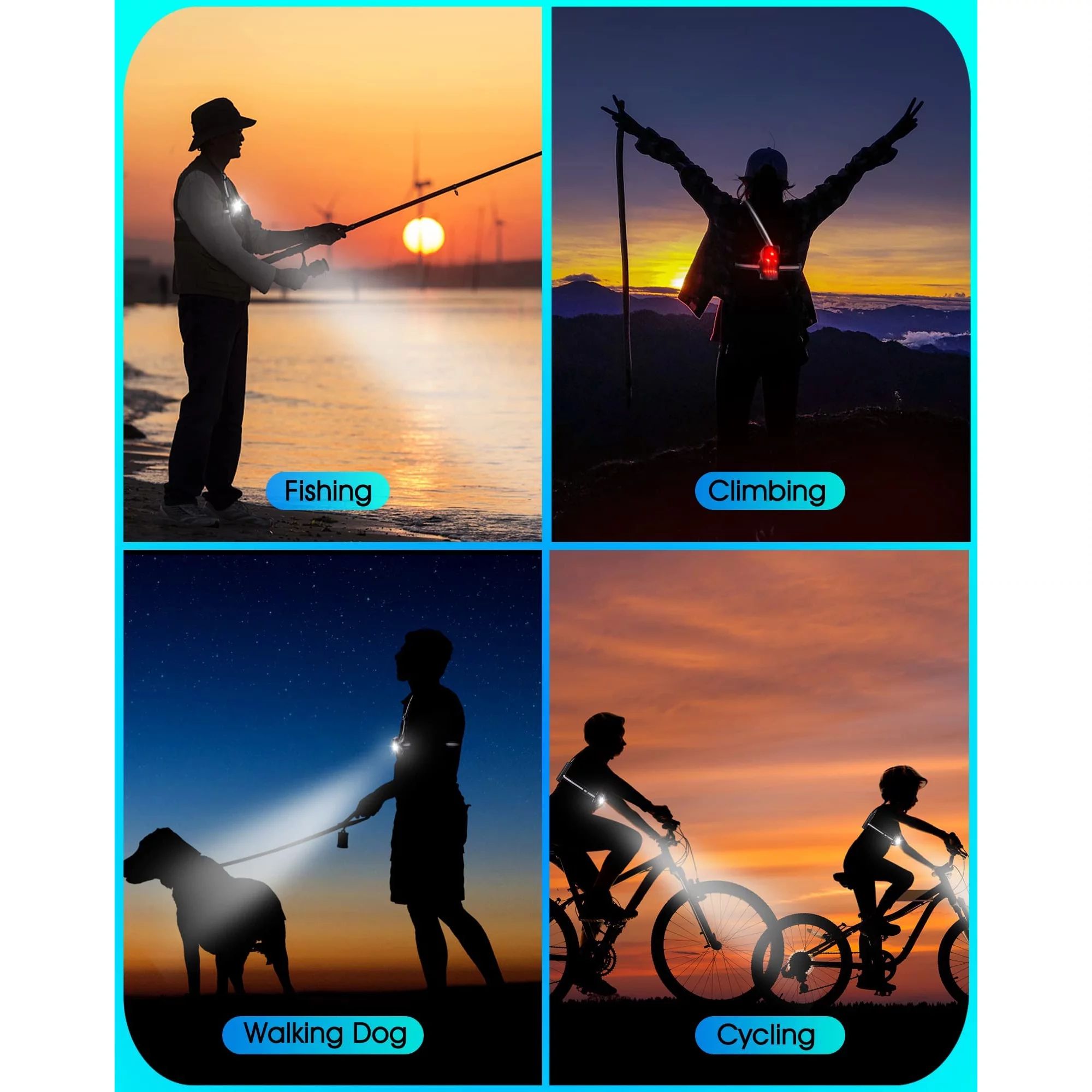 Επαναφορτιζόμενος LED Φακός Στήθους για Τρέξιμο 250Lm με 4 Λειτουργίες Φωτισμού Επαναφορτιζόμενος LED Φακός Στήθους για Τρέξιμο 250Lm με 4 Λειτουργίες Φωτισμού