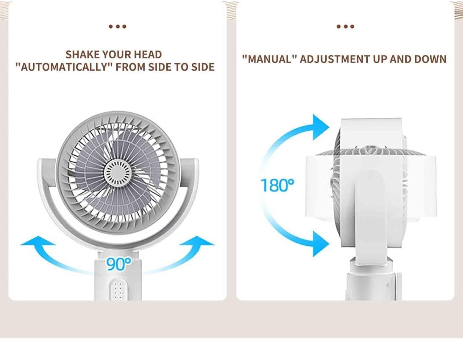 Επαναφορτιζόμενος Πτυσσόμενος Ανεμιστήρας Ορθοστάτης με Τηλεχειριστήριο & 5 Ταχύτητες - Arrango Επαναφορτιζόμενος Πτυσσόμενος Ανεμιστήρας Ορθοστάτης με Τηλεχειριστήριο & 5 Ταχύτητες - Arrango