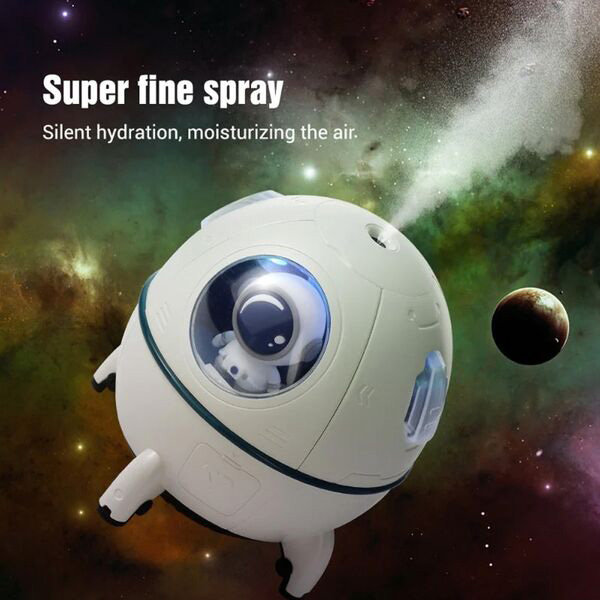 Επαναφορτιζόμενος Υγραντήρας Υπερήχων - Συσκευή Αρωματοθεραπείας & LED RGB Φωτάκι Νυκτός 220ml σε Σχήμα Διαστημικής Κάψουλας με Αστροναύτη Επαναφορτιζόμενος Υγραντήρας Υπερήχων - Συσκευή Αρωματοθεραπείας & LED RGB Φωτάκι Νυκτός 220ml σε Σχήμα Διαστημικής Κάψουλας με Αστροναύτη