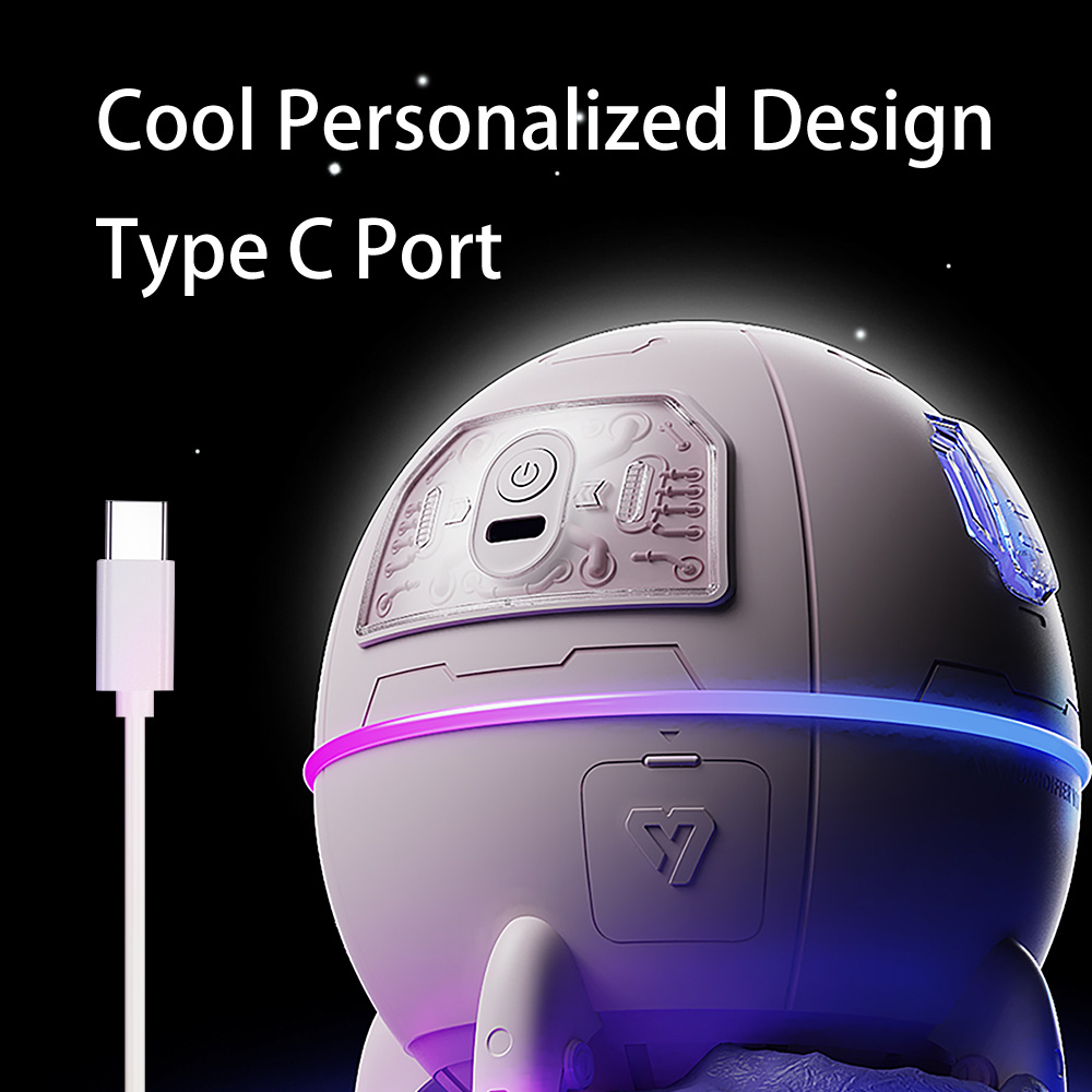 Επαναφορτιζόμενος Υγραντήρας Υπερήχων - Συσκευή Αρωματοθεραπείας & LED RGB Φωτάκι Νυκτός 220ml σε Σχήμα Διαστημικής Κάψουλας με Αστροναύτη Επαναφορτιζόμενος Υγραντήρας Υπερήχων - Συσκευή Αρωματοθεραπείας & LED RGB Φωτάκι Νυκτός 220ml σε Σχήμα Διαστημικής Κάψουλας με Αστροναύτη