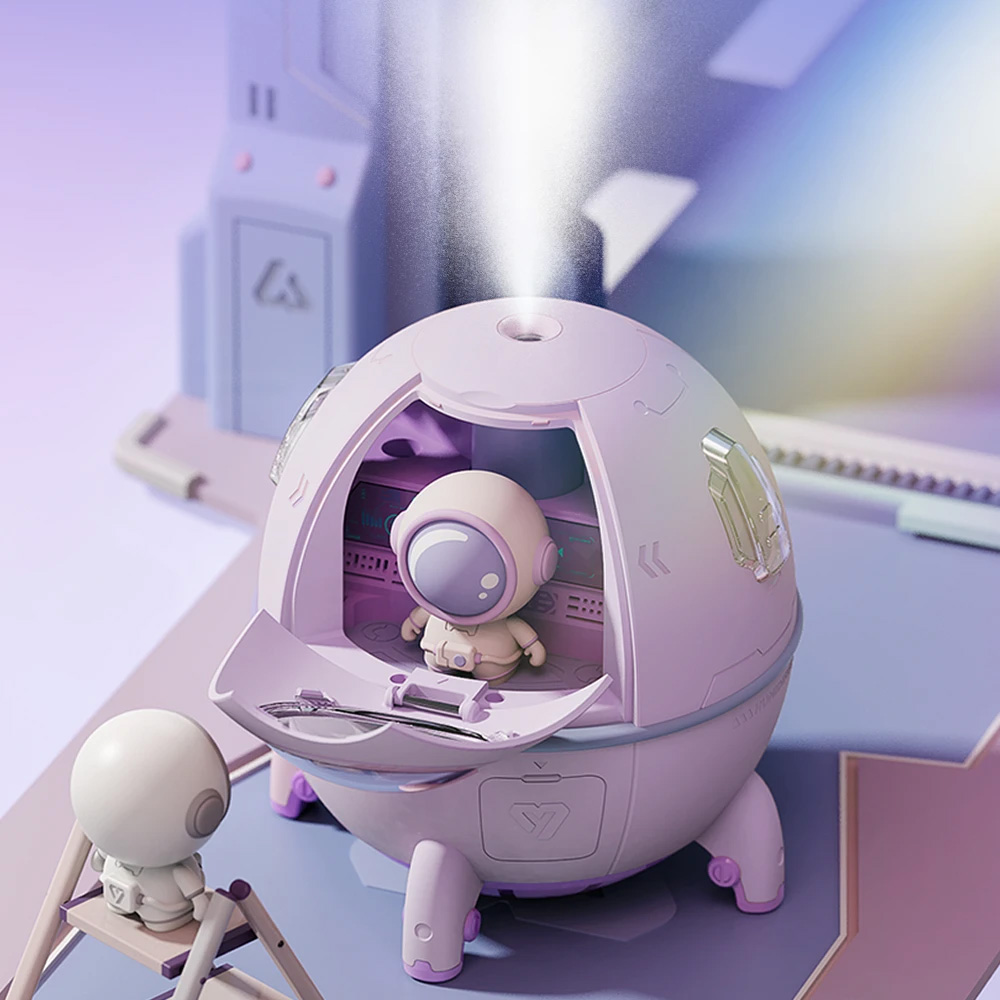 Επαναφορτιζόμενος Υγραντήρας Υπερήχων - Συσκευή Αρωματοθεραπείας & LED RGB Φωτάκι Νυκτός 220ml σε Σχήμα Διαστημικής Κάψουλας με Αστροναύτη Επαναφορτιζόμενος Υγραντήρας Υπερήχων - Συσκευή Αρωματοθεραπείας & LED RGB Φωτάκι Νυκτός 220ml σε Σχήμα Διαστημικής Κάψουλας με Αστροναύτη