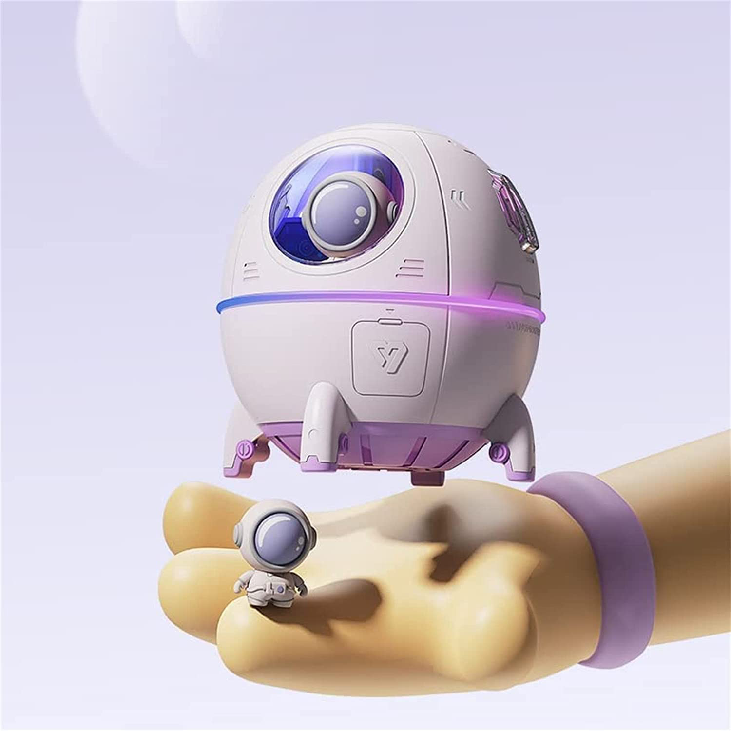 Επαναφορτιζόμενος Υγραντήρας Υπερήχων - Συσκευή Αρωματοθεραπείας & LED RGB Φωτάκι Νυκτός 220ml σε Σχήμα Διαστημικής Κάψουλας με Αστροναύτη Επαναφορτιζόμενος Υγραντήρας Υπερήχων - Συσκευή Αρωματοθεραπείας & LED RGB Φωτάκι Νυκτός 220ml σε Σχήμα Διαστημικής Κάψουλας με Αστροναύτη