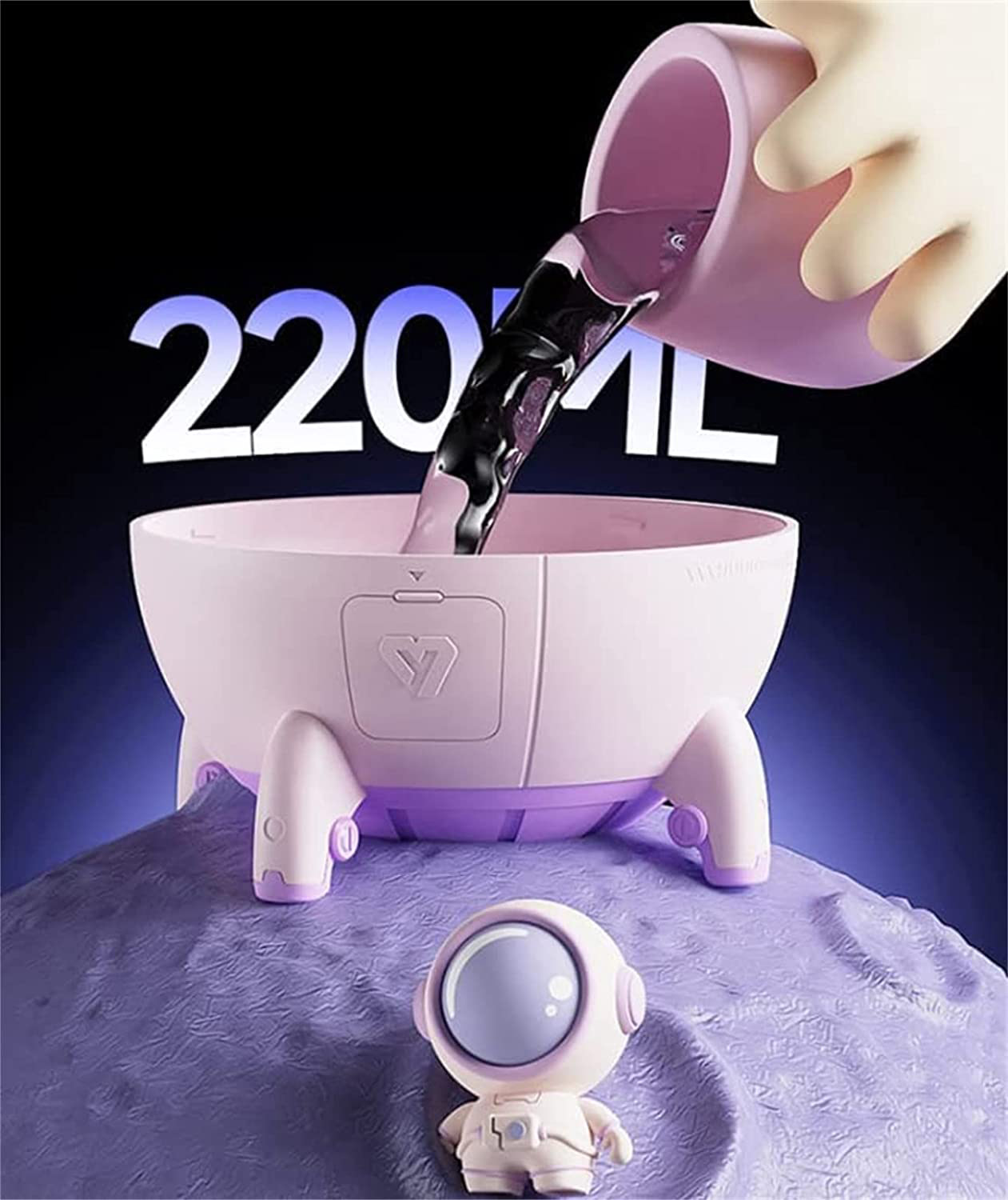 Επαναφορτιζόμενος Υγραντήρας Υπερήχων - Συσκευή Αρωματοθεραπείας & LED RGB Φωτάκι Νυκτός 220ml σε Σχήμα Διαστημικής Κάψουλας με Αστροναύτη Επαναφορτιζόμενος Υγραντήρας Υπερήχων - Συσκευή Αρωματοθεραπείας & LED RGB Φωτάκι Νυκτός 220ml σε Σχήμα Διαστημικής Κάψουλας με Αστροναύτη