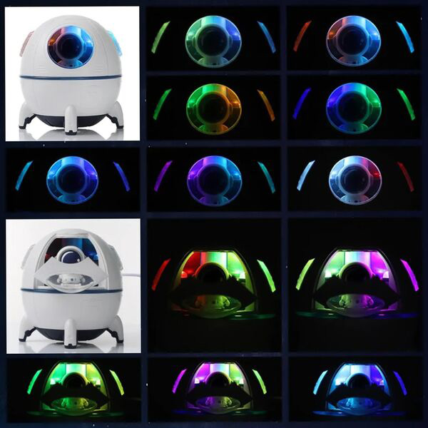 Επαναφορτιζόμενος Υγραντήρας Υπερήχων - Συσκευή Αρωματοθεραπείας & LED RGB Φωτάκι Νυκτός 220ml σε Σχήμα Διαστημικής Κάψουλας με Αστροναύτη Επαναφορτιζόμενος Υγραντήρας Υπερήχων - Συσκευή Αρωματοθεραπείας & LED RGB Φωτάκι Νυκτός 220ml σε Σχήμα Διαστημικής Κάψουλας με Αστροναύτη