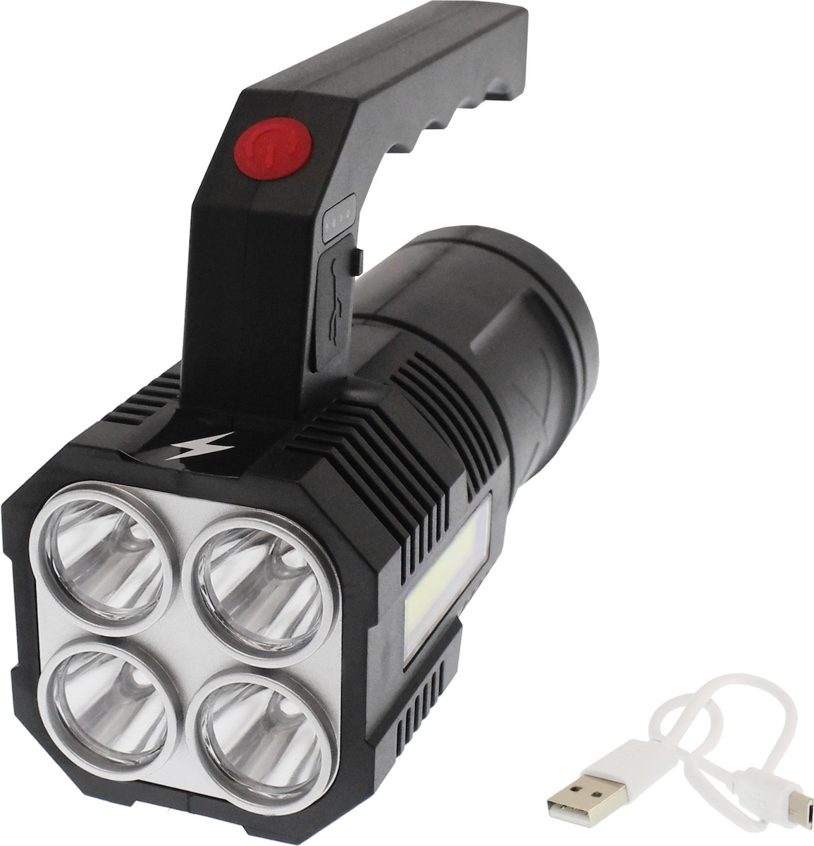 Επαναφορτιζόμενος Προβολέας Χειρός LED Αδιάβροχος IP65 Διπλής Λειτουργίας Επαναφορτιζόμενος Προβολέας Χειρός LED Αδιάβροχος IP65 Διπλής Λειτουργίας