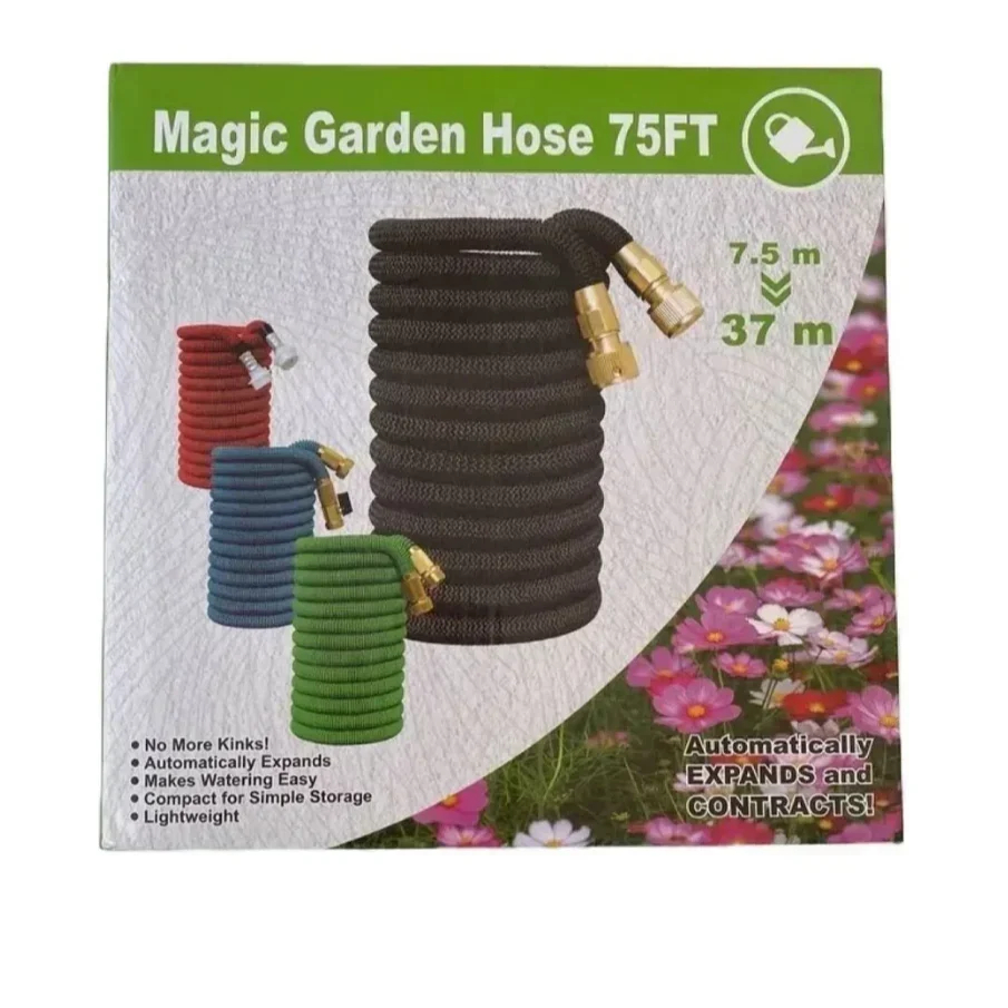Επεκτεινόμενο Λάστιχο Κήπου Magic Garden Hose 11.3m Μαύρο Επεκτεινόμενο Λάστιχο Κήπου Magic Garden Hose 11.3m Μαύρο
