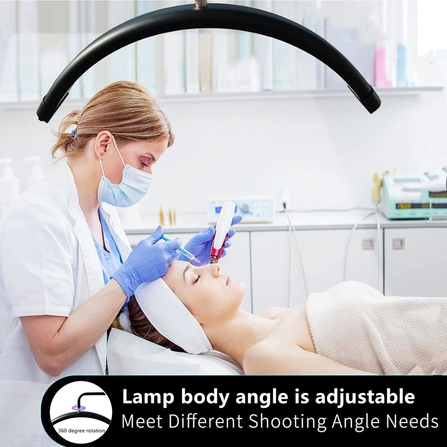 Επιδαπέδιο Κυρτό Φωτιστικό LED 36W με Ρυθμιζόμενο Ύψος, Περιστροφή 360°, Τηλεκοντρόλ & Βάση Στήριξης Κινητού – Ιδανικό για Αισθητικούς και Τεχνίτριες Νυχιών Επιδαπέδιο Κυρτό Φωτιστικό LED 36W με Ρυθμιζόμενο Ύψος, Περιστροφή 360°, Τηλεκοντρόλ & Βάση Στήριξης Κινητού – Ιδανικό για Αισθητικούς και Τεχνίτριες Νυχιών