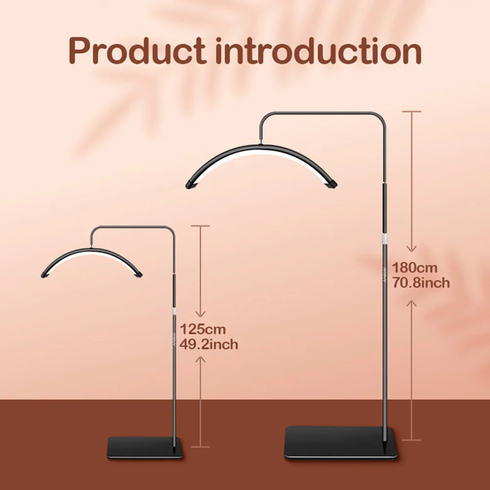 Επιδαπέδιο Κυρτό Φωτιστικό LED 36W με Ρυθμιζόμενο Ύψος, Περιστροφή 360°, Τηλεκοντρόλ & Βάση Στήριξης Κινητού – Ιδανικό για Αισθητικούς και Τεχνίτριες Νυχιών Επιδαπέδιο Κυρτό Φωτιστικό LED 36W με Ρυθμιζόμενο Ύψος, Περιστροφή 360°, Τηλεκοντρόλ & Βάση Στήριξης Κινητού – Ιδανικό για Αισθητικούς και Τεχνίτριες Νυχιών