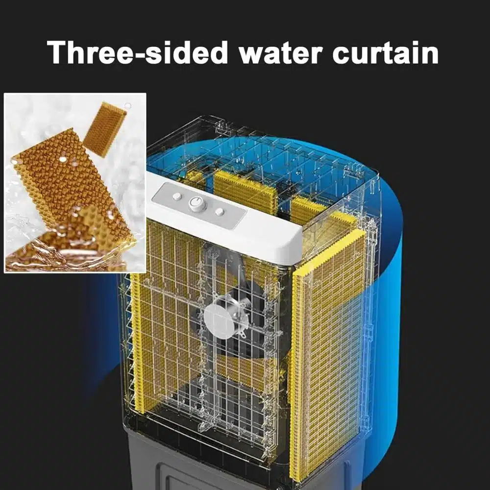 Επιδαπέδιος Τροχήλατος Ανεμιστήρας με Ρυθμιζόμενη Ταχύτητα - Φορητή Μονάδα Δροσισμού – Air Cooler Δαπέδου 150W Επιδαπέδιος Τροχήλατος Ανεμιστήρας με Ρυθμιζόμενη Ταχύτητα - Φορητή Μονάδα Δροσισμού – Air Cooler Δαπέδου 150W