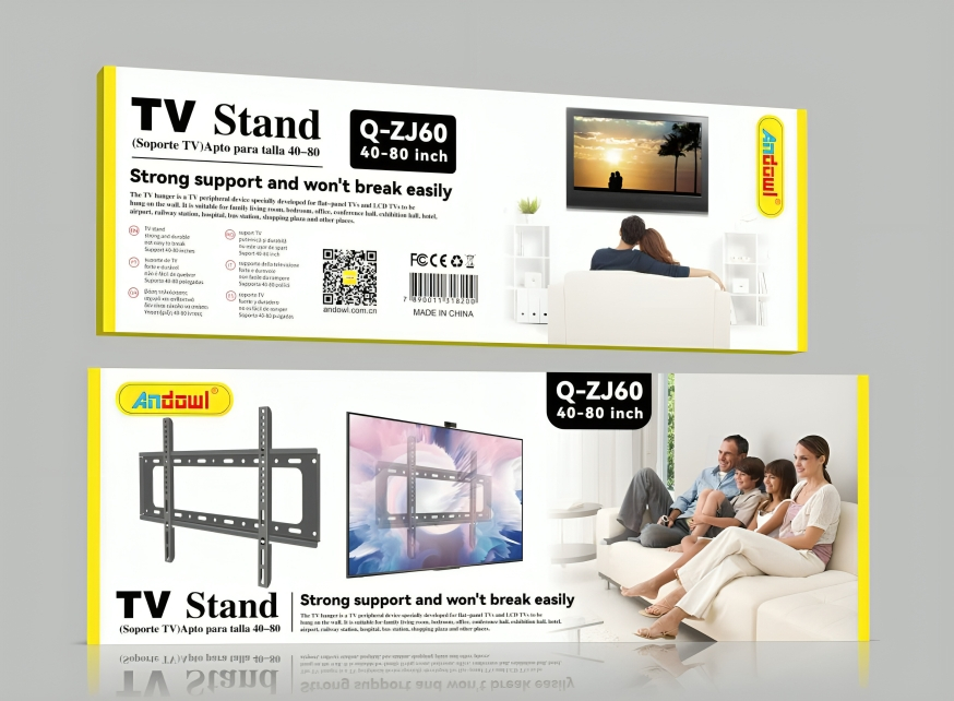 Επιτοίχια Μεταλλική Βάση Τηλεόρασης - Για Τηλεοράσεις 40-80 Ιντσών έως 50 Κιλά - Andowl Επιτοίχια Μεταλλική Βάση Τηλεόρασης - Για Τηλεοράσεις 40-80 Ιντσών έως 50 Κιλά - Andowl