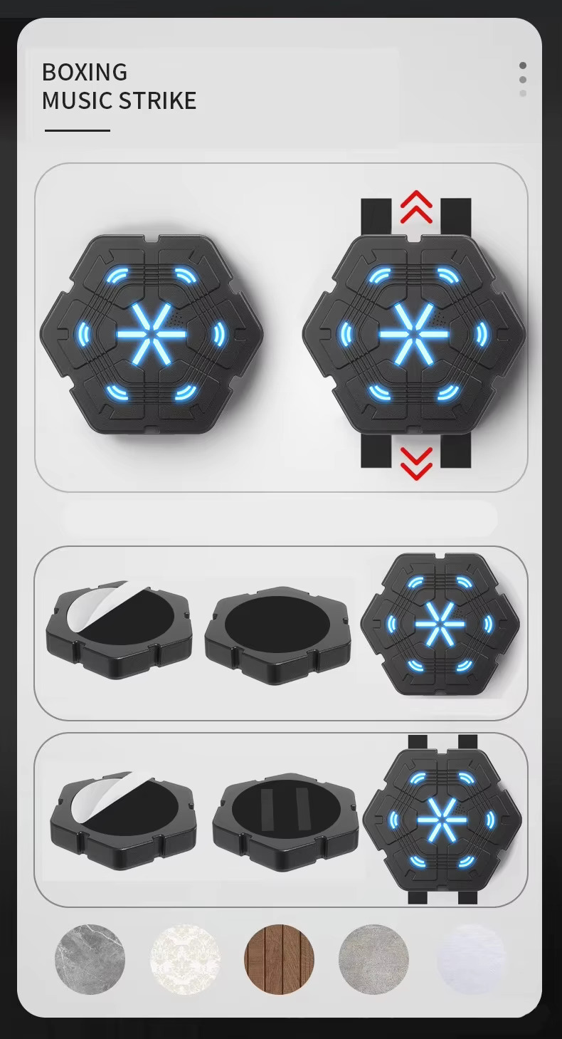 Επιτοίχια Συσκευή Προπόνησης Πυγμαχίας με Bluetooth και Μουσική Επιτοίχια Συσκευή Προπόνησης Πυγμαχίας με Bluetooth και Μουσική