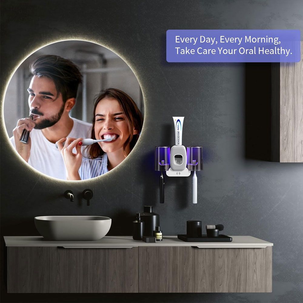 Επιτοίχια Βάση Αποστείρωσης Οδοντόβουρτσας & Δοσομετρητής Οδοντόκρεμας Υπεριώδους Ακτινοβολίας UV Επιτοίχια Βάση Αποστείρωσης Οδοντόβουρτσας & Δοσομετρητής Οδοντόκρεμας Υπεριώδους Ακτινοβολίας UV