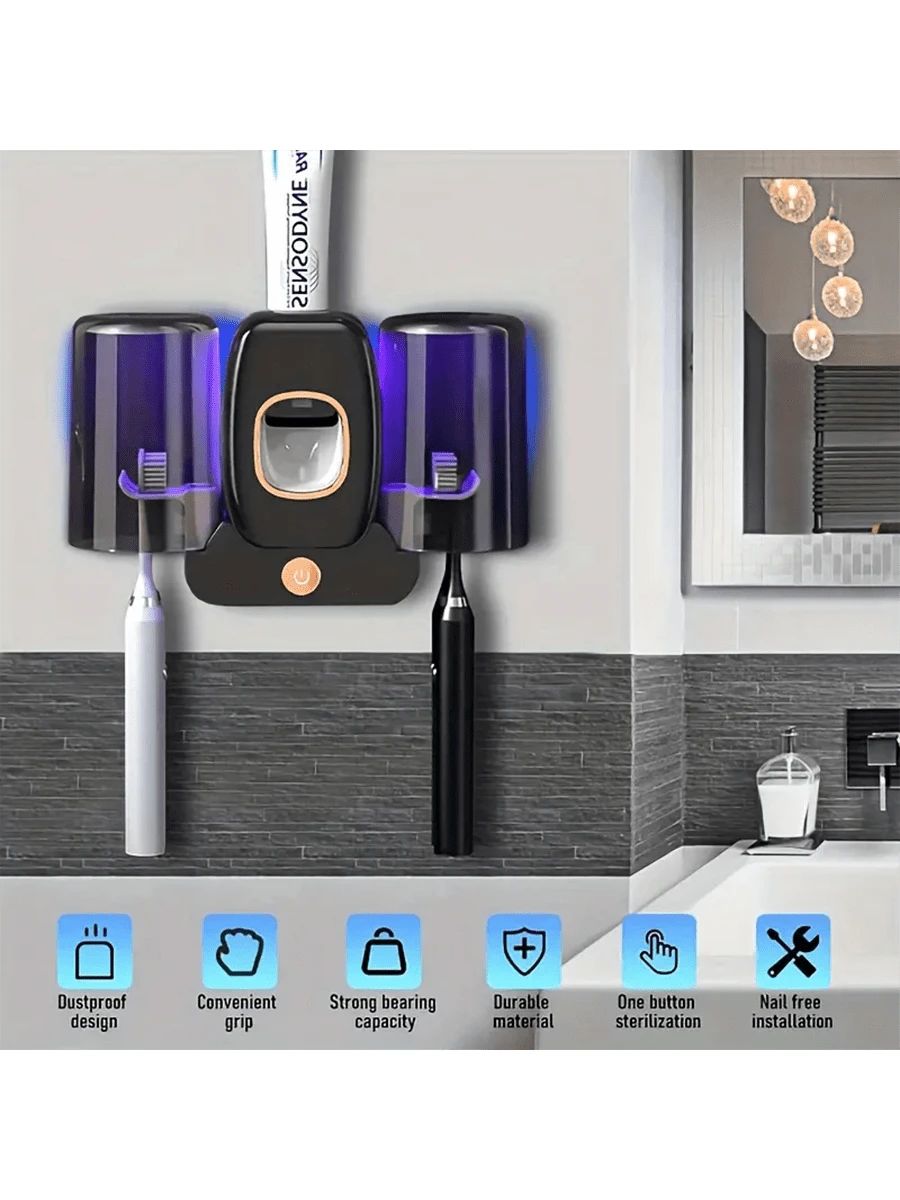 Επιτοίχια Βάση Αποστείρωσης Οδοντόβουρτσας & Δοσομετρητής Οδοντόκρεμας Υπεριώδους Ακτινοβολίας UV Επιτοίχια Βάση Αποστείρωσης Οδοντόβουρτσας & Δοσομετρητής Οδοντόκρεμας Υπεριώδους Ακτινοβολίας UV