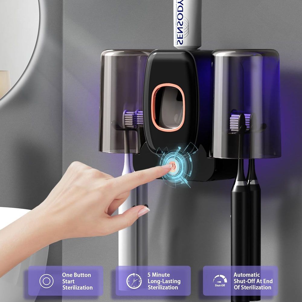 Επιτοίχια Βάση Αποστείρωσης Οδοντόβουρτσας & Δοσομετρητής Οδοντόκρεμας Υπεριώδους Ακτινοβολίας UV Επιτοίχια Βάση Αποστείρωσης Οδοντόβουρτσας & Δοσομετρητής Οδοντόκρεμας Υπεριώδους Ακτινοβολίας UV