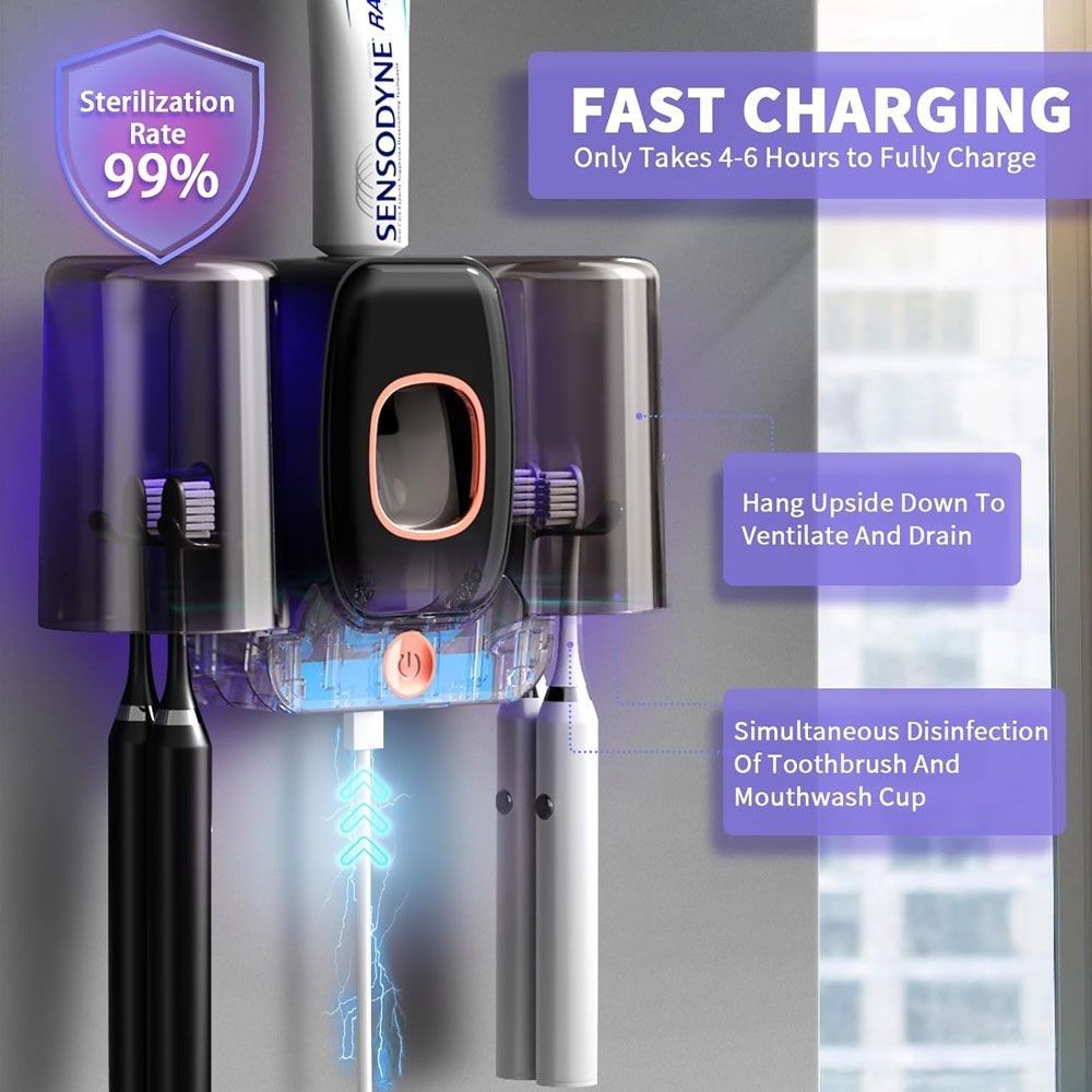 Επιτοίχια Βάση Αποστείρωσης Οδοντόβουρτσας & Δοσομετρητής Οδοντόκρεμας Υπεριώδους Ακτινοβολίας UV Επιτοίχια Βάση Αποστείρωσης Οδοντόβουρτσας & Δοσομετρητής Οδοντόκρεμας Υπεριώδους Ακτινοβολίας UV